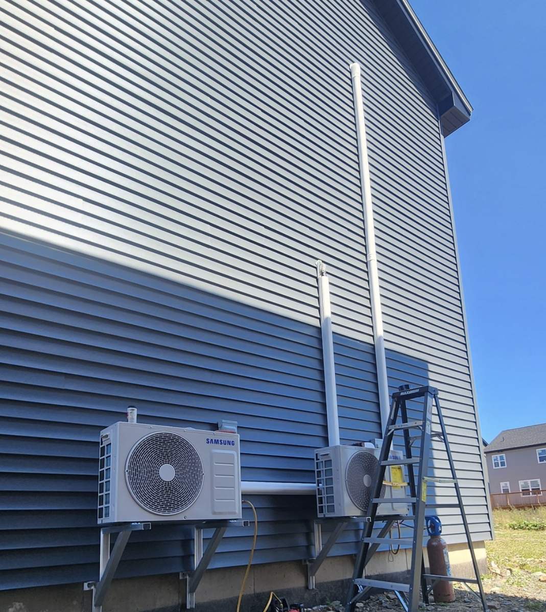 Finishing touches on double installation